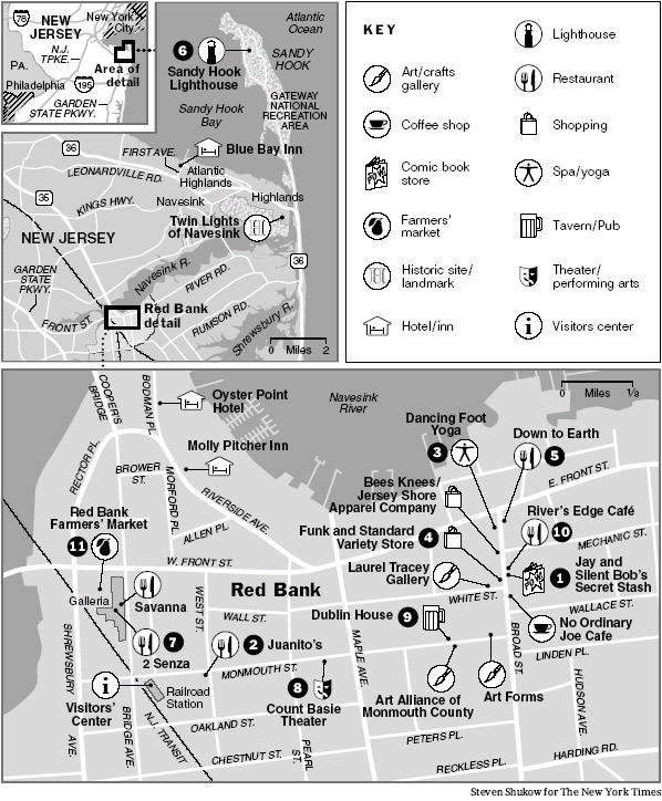 Map of Red Bank, N.J.